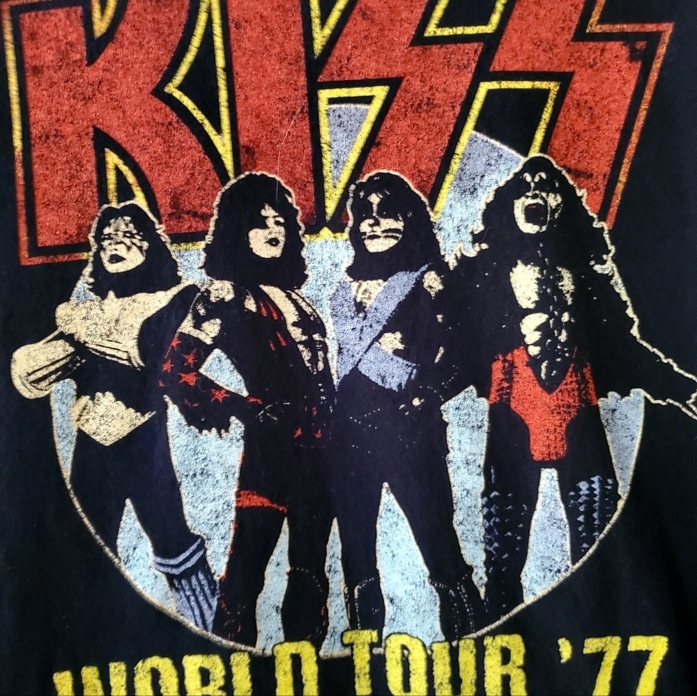 KISS World Tour '77 T Shirt - Picture 5 of 5